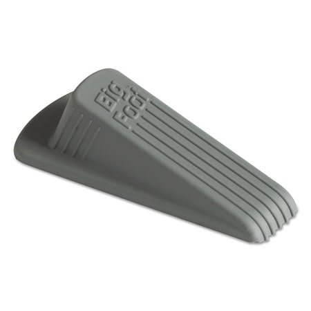 Master Caster Big Foot Doorstop, No-Slip Rubber, 2.25w x 4.75d x 1.25h, Gray, PK12 00986